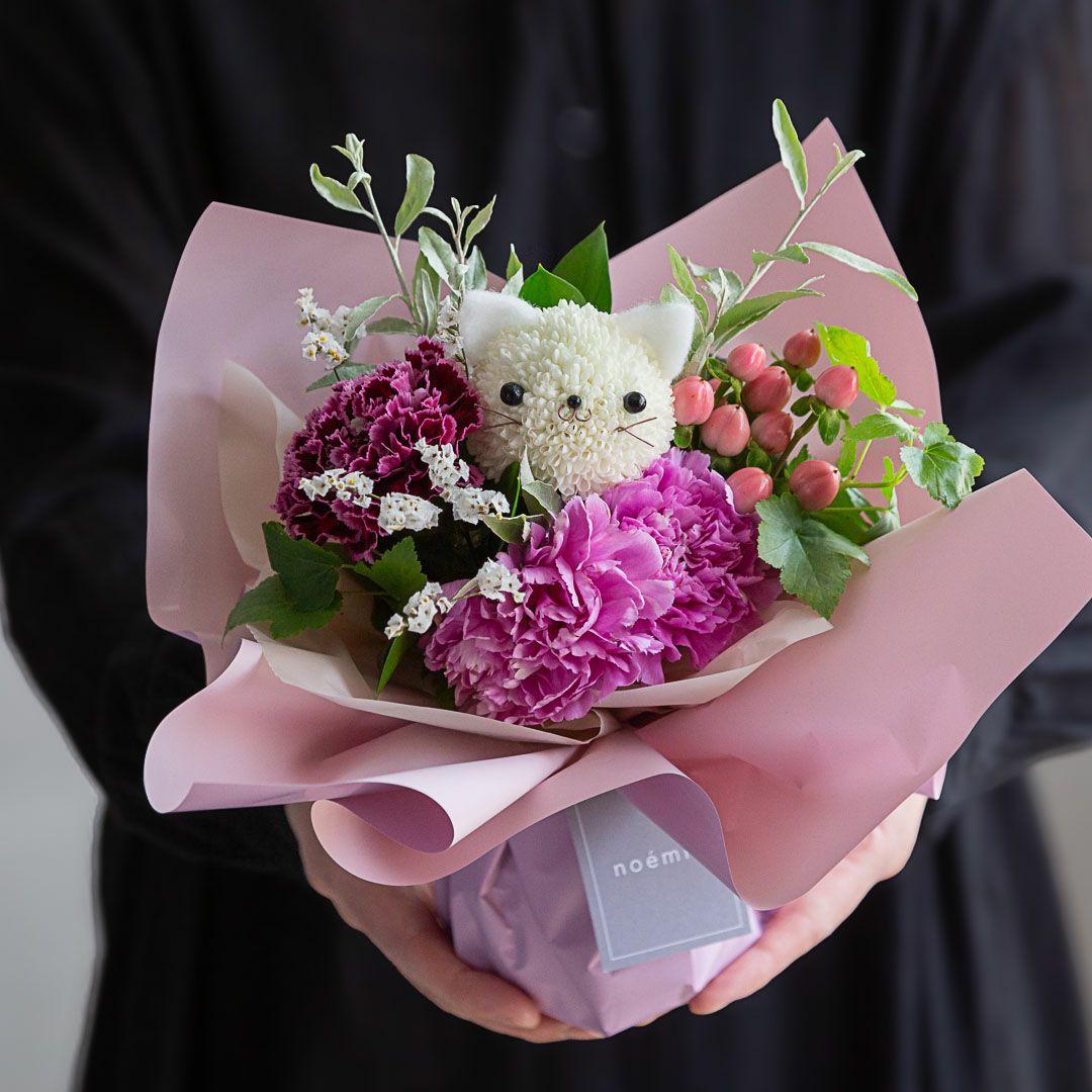 公*o様 カネコイサオ スカート 花束ブーケ 綿レース ピンタック リボン カネコイサオ フラワープリント ロングスカート ピンクハウス