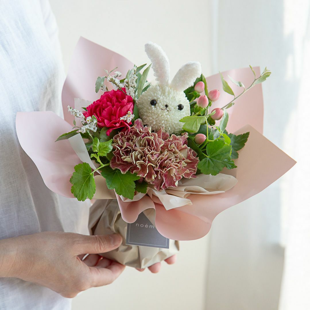 成人式】そのまま飾れる“うさぎ”のブーケ(M) | noemie（ノエミ）